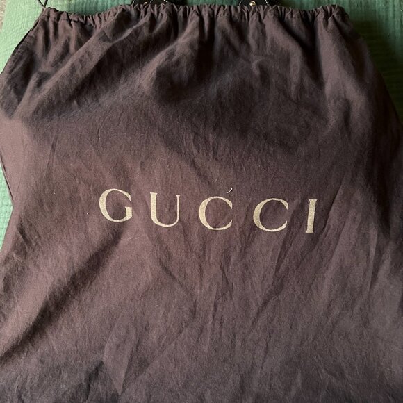 Gucci GG Monogram Pelham Handbag Horse Bit Canvas Braided Leather handles - Picture 2 of 9